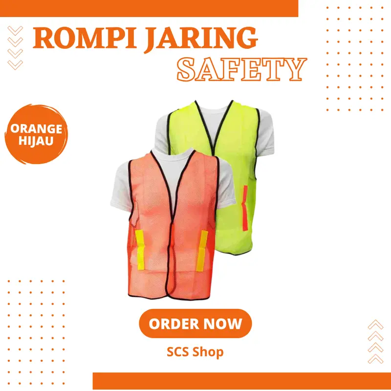 Rompi Jaring Safety / Rompi Proyek / Safety Vest 0
