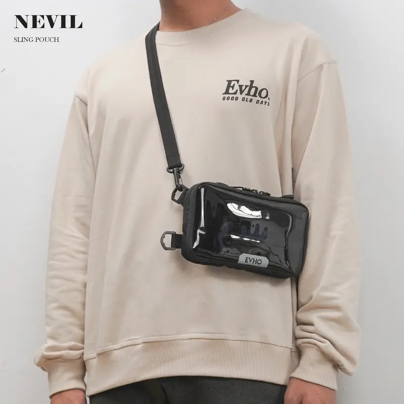 Evho - NEVIL Slingpouch I Clutch Handbag Pria I Tas Selempang Leher I Tas Hp 5