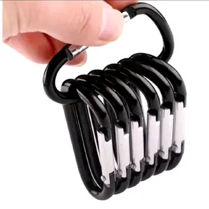 karabiner gantungan stainlis 1biji warna hitam
