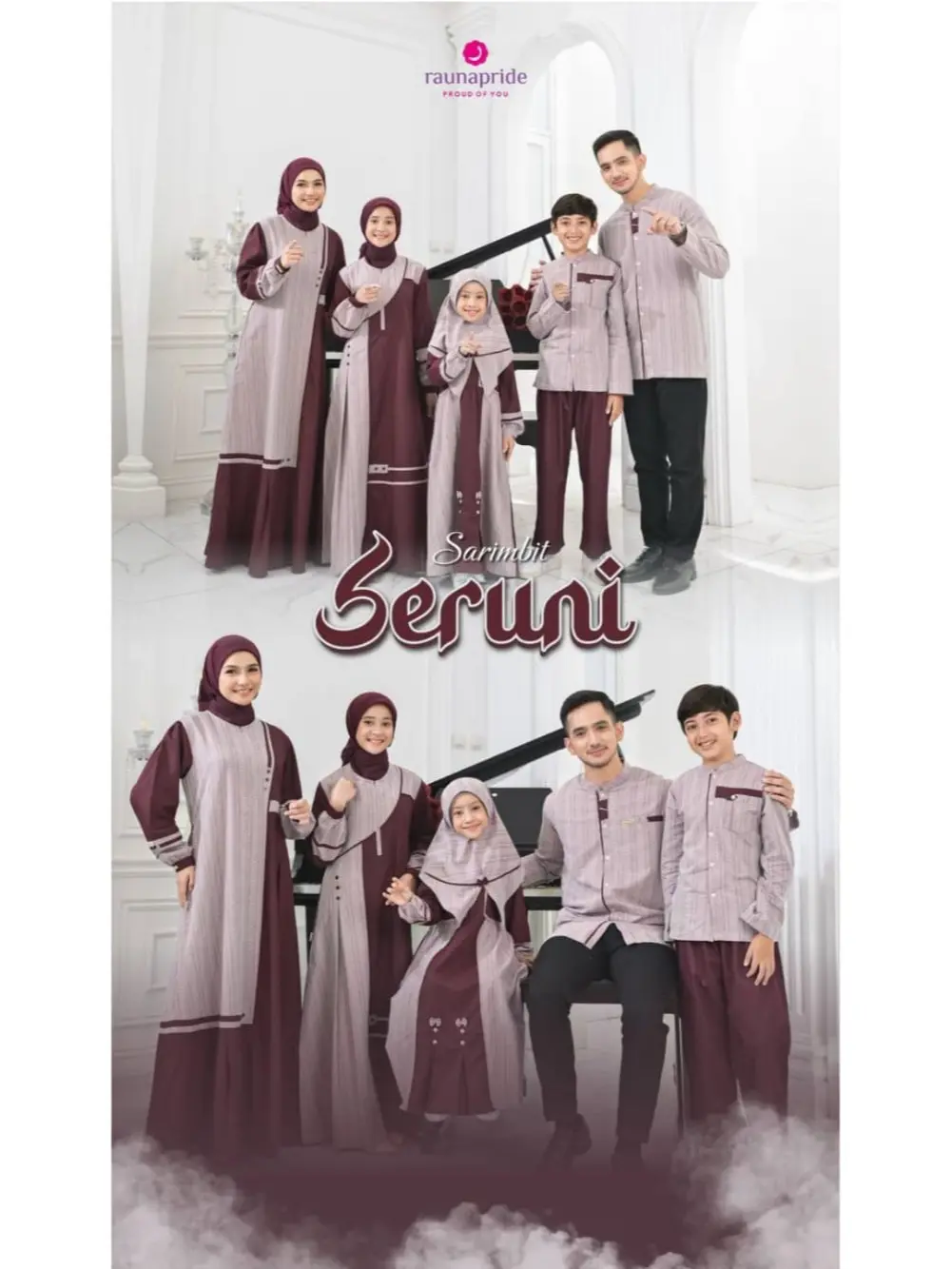 SERUNI TAWNY Sarimbit Raunapride Terbaru Baju Lebaran Keluarga 2025 Toko Busana Saffa Couple Muslim