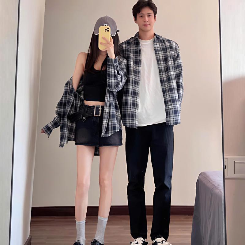 Áo sơ mi kẻ  Flannel dạ A05 dài tay cotton, áo sơ mi dài tay chính hãng unisex nam nữ STYLE form rộng BẢO ĐĂNG