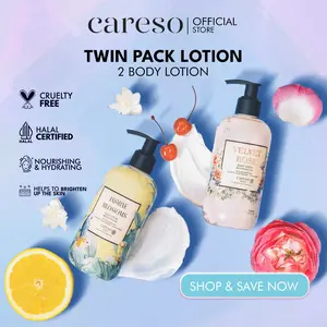 CARESO Twin Pack Body Lotion - Mix & Match Your Favorite Variant