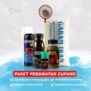 Paket Perawatan pakan Ikan hias cupang lengkap