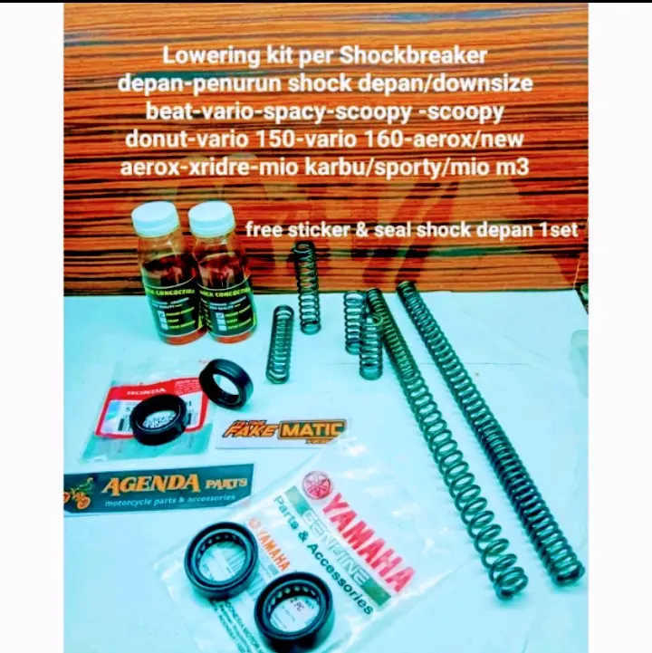 Lowering kit penurun shock depan/Downsize Motor matic aerox/Beat-vario-spacy-scoopy -vario 150-vario 160-xride-mio-mio m3 0