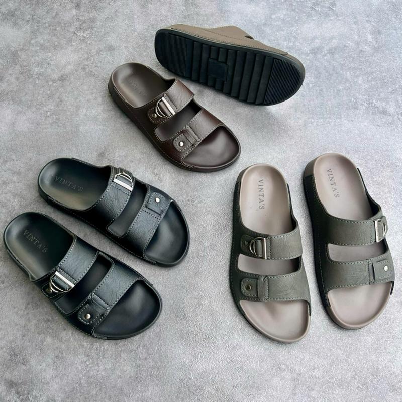  Dép Doctor Nam Thời Trang 2 Quai Khóa Da Cao Cấp Đế Công Thái Học Nâng Chiều Cao 3cm Full Size 38-44 Chính Hãng 