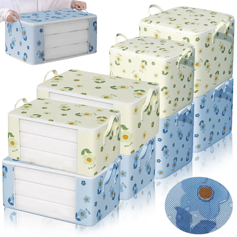 Quilt storage bag, large household dust and moisture resistant handheld home organizer