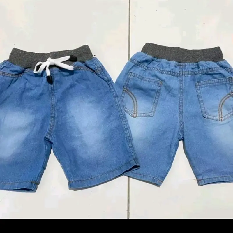CELANA JEANS ANAK ANAK MODEL RIP CELANA PENDEK BAHAN DENIM 3