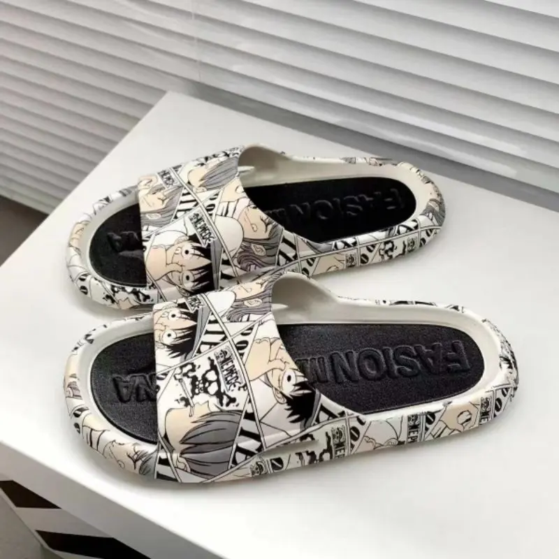 Dominasea - Sandal Karakter Slip On Sandal Pria Import Full Printing Empuk Sendal Pria Kekinian Sendal Korea Style Street Fashion Sandal Jelly karakter Sandal Wanita Sandal jelly Sendal Rumah