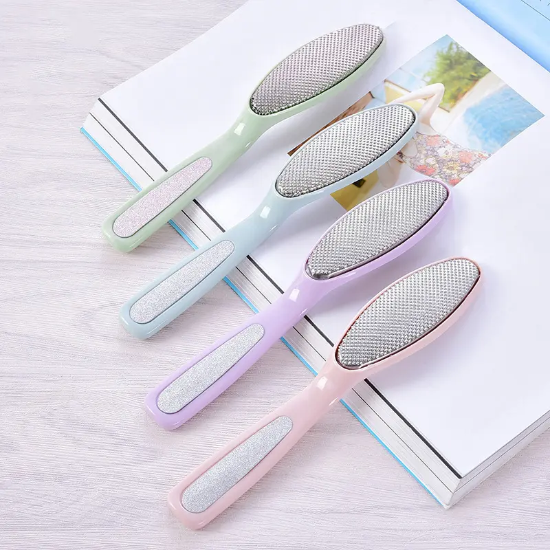 Do not hurt the foot stainless steel foot grinding foot grinding stone to the dead skin repair tool rubbing the feet grinding the foot and rubbing foot Different surface grinding gauze anti -frozen anti -freezing handle