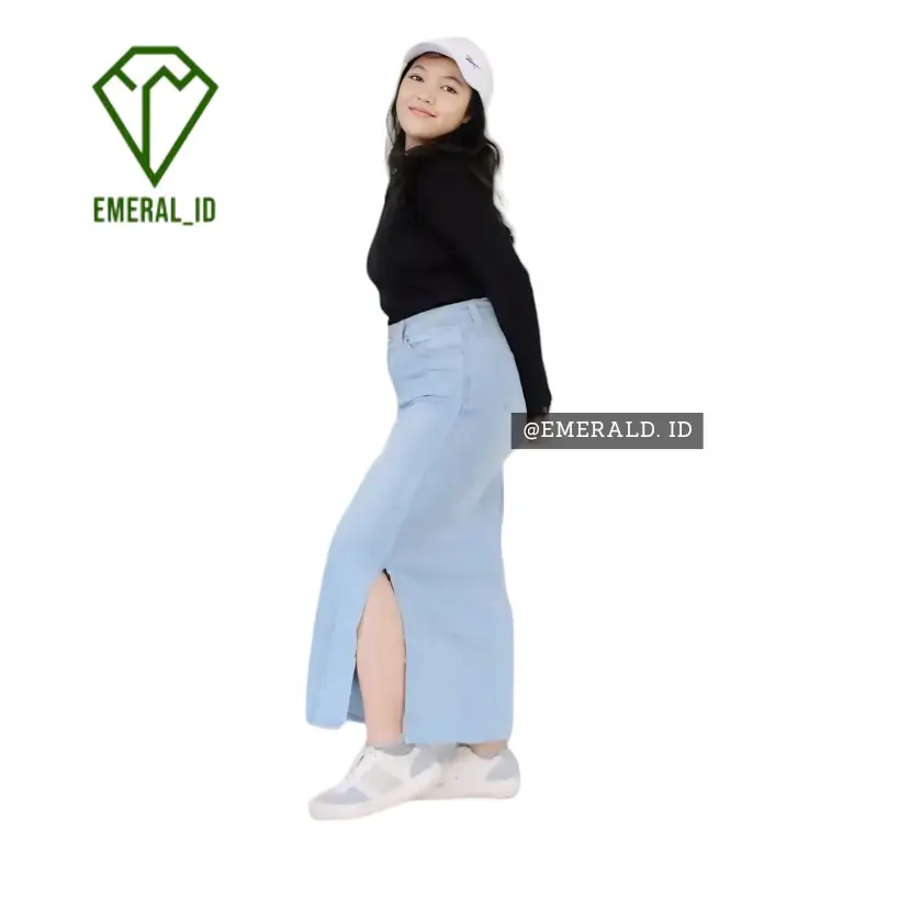 Rok Jeans Premium Span Dewasa Wanita