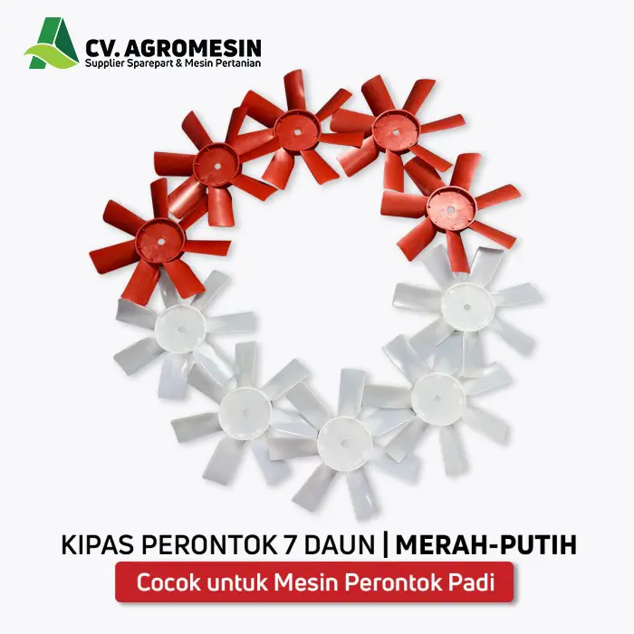 KIPAS PERONTOK PADI 7  DAUN MERAH / PUTIH