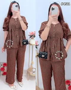 Vidya - Setelan Melody 4511 - Set Ibu Hamil - Busui Friendly - Kancing Hidup