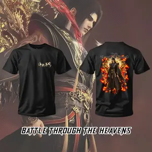 XIAOXIAO - Kaos Donghua BTTH  Xiao Yan2 Dou Sheng Battle Through The Heavens Bahan nyaman Keren Baju Pendek Motif Sablon oblong cowok santai berkualitas