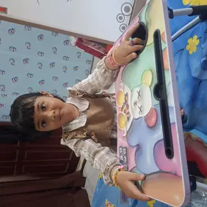 Mehaa Meja Lipat Mini3D Portable Meja Laptop Lipat Folding Table Motif Unik dan Menarik Hemat Ruang Mudah Dibawa untuk Belajar Anak Furniture