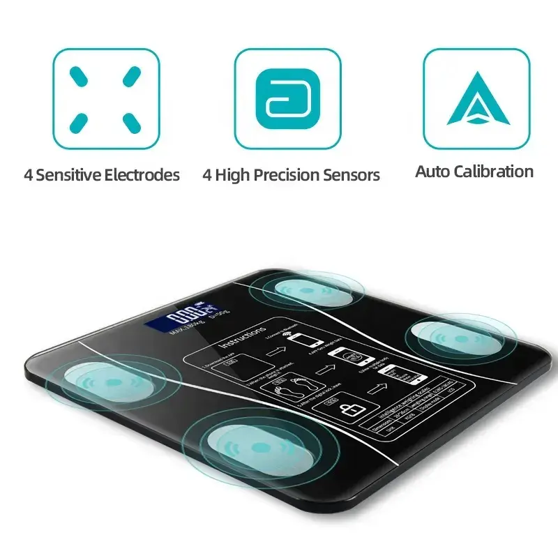 BISA COD 6152 Timbangan Badan Digital / Smart Body Fat Scale LED Bluetooth Aplikasi 1
