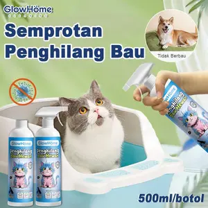 Spray Penghilang Bau Pesing Hewan 500ml | Anti Bakteri & Aman untuk Kucing Anjing | GlowHome Odor Remover