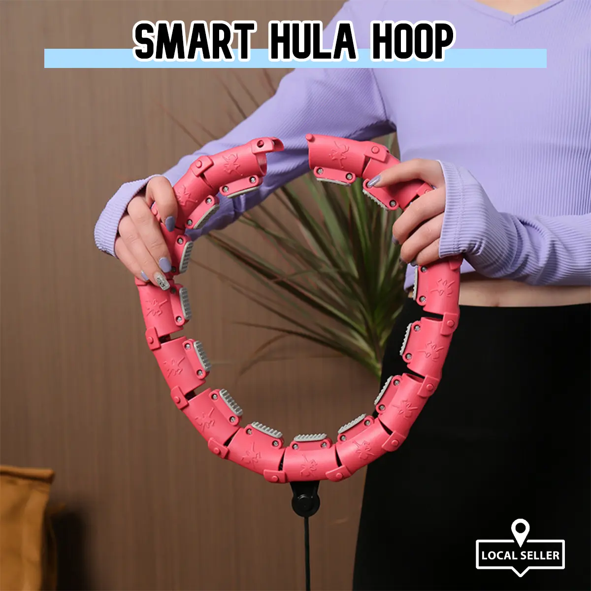 [SG] Smart Hula Hoop/ Infinity Fitness Hoop/ Exercise Hoop for Women Abs/ Smart Weighted Hoop for Adults Weight Loss