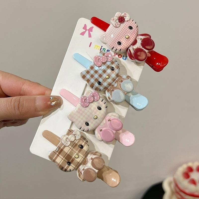 Product Introduction of Kẹp Tóc Hello Kitty, Thiết Kế Hoạt Hình Dễ Thương, Dành Cho Nữ, Thích Hợp Cho Trán Và Tóc Mái, Phụ Kiện Tóc Kẹp Bên, Kẹp Mỏ Vịt, Hàng Mới Về, 2025 14