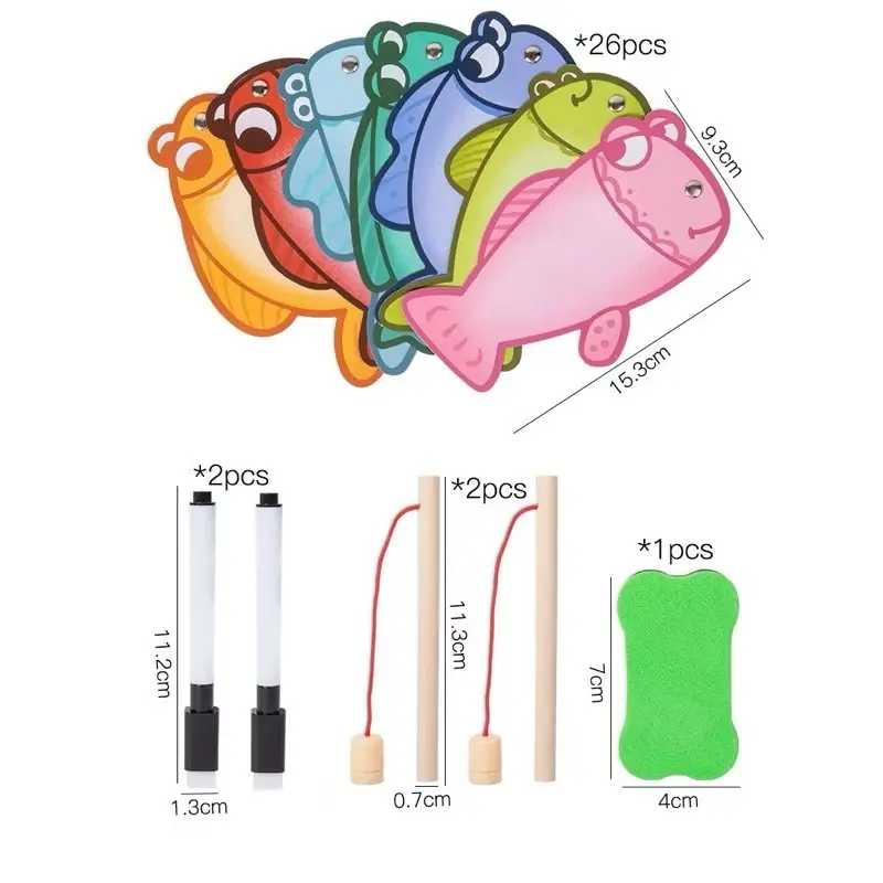 Fun Fishing Game Education + Magnetic Fishing + Free Creation Fishing + Cognitive Early Education + Mainan Edukasi Anak + Education Toys + Family Game + Kids Toys + Party Game 3