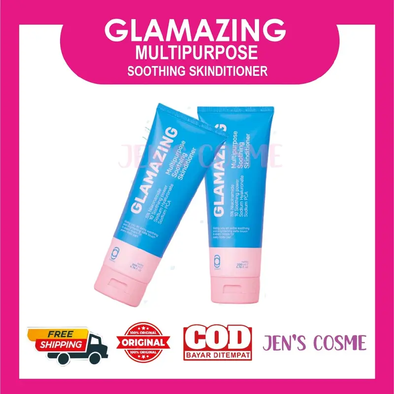 GLAMAZING MULTIPURPOSE SOOTHING SKINDITIONER Moisturizer Glamazing Pelembab Pencerah Wajah 200ml Mencerahkan Ceramide Niacinamide 0
