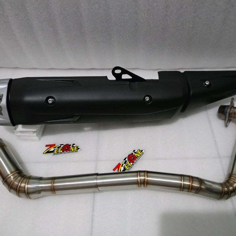 Knalpot Standar Racing Copy MX King Fulset Pipa 32 35 38 50 Motor Stainless Las Robotik - Motorcycle 2