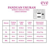 Gambar Korset Perata Dada Pria Singlet Premium Chest Binder Men Breast Binder KL005 - HITAM, L dari Eve Maternity Store Kota Administrasi Jakarta Barat 4 Tokopedia