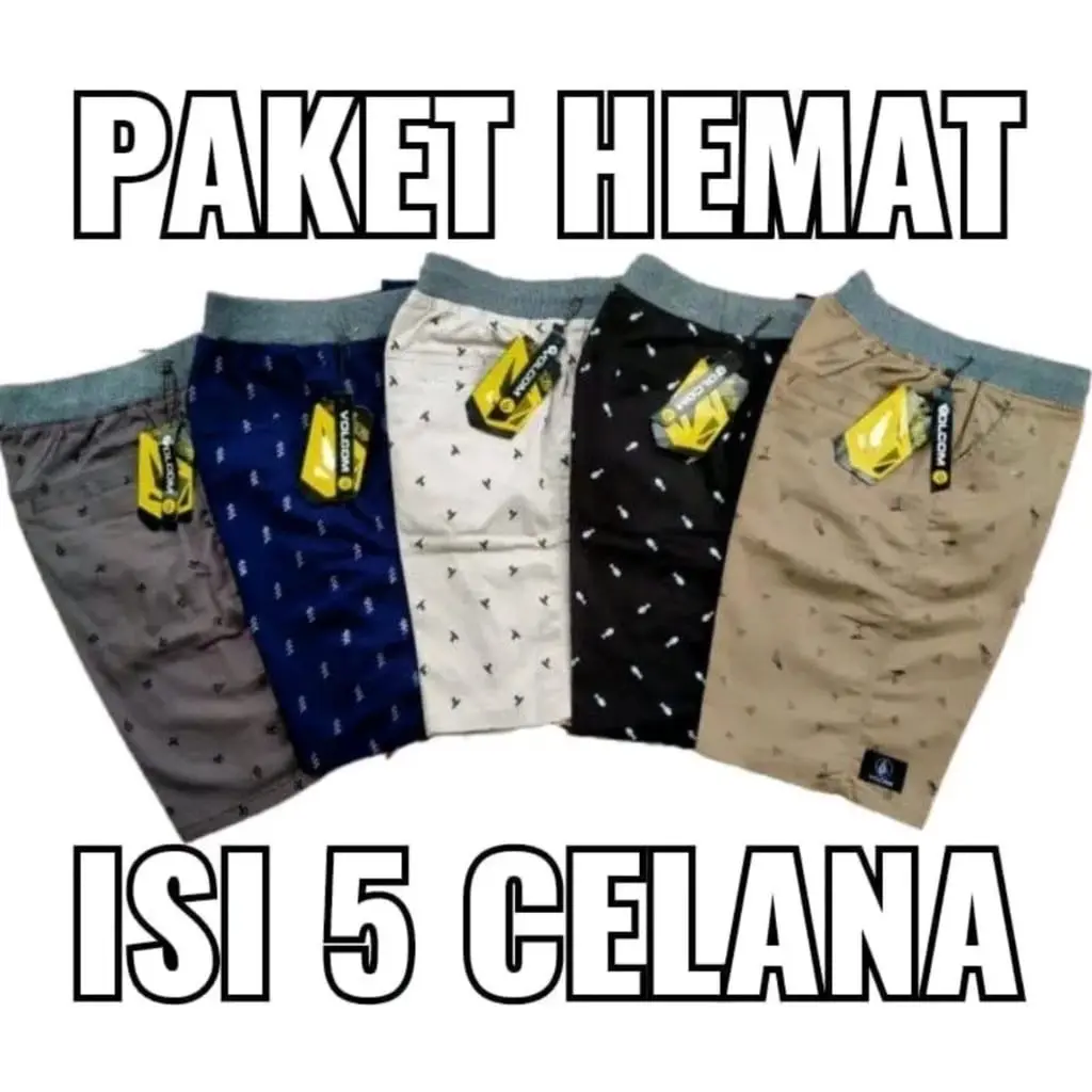 100 RIBU DAPAT 5 PCS CELANA CHINOS MOTIF PENDEK PRIA DEWASA KOLOR  SHORT SANTAI SURFING NYAMAN