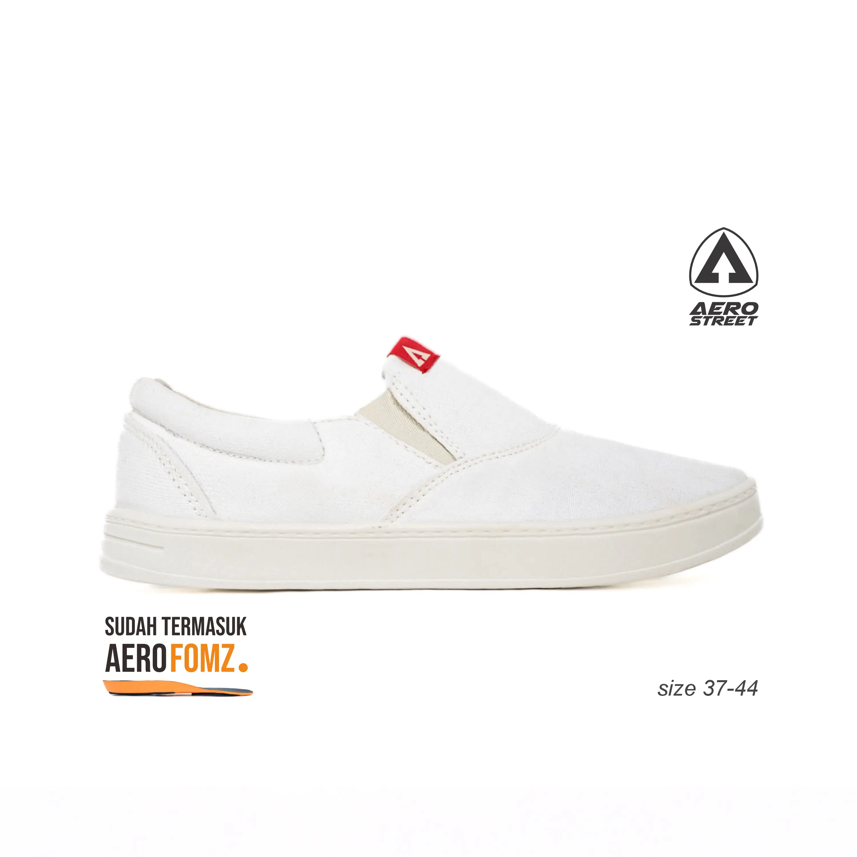 Aerostreet Comfy 2.0 Sneakers Unisex Natural Sepatu Pria Wanita Casual Sporty Ringan Empuk