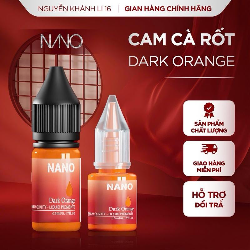  Mực Viết Bút Máy Nano Học Sinh Màu Cam Cà Rốt- Chai 5ml 10ml 