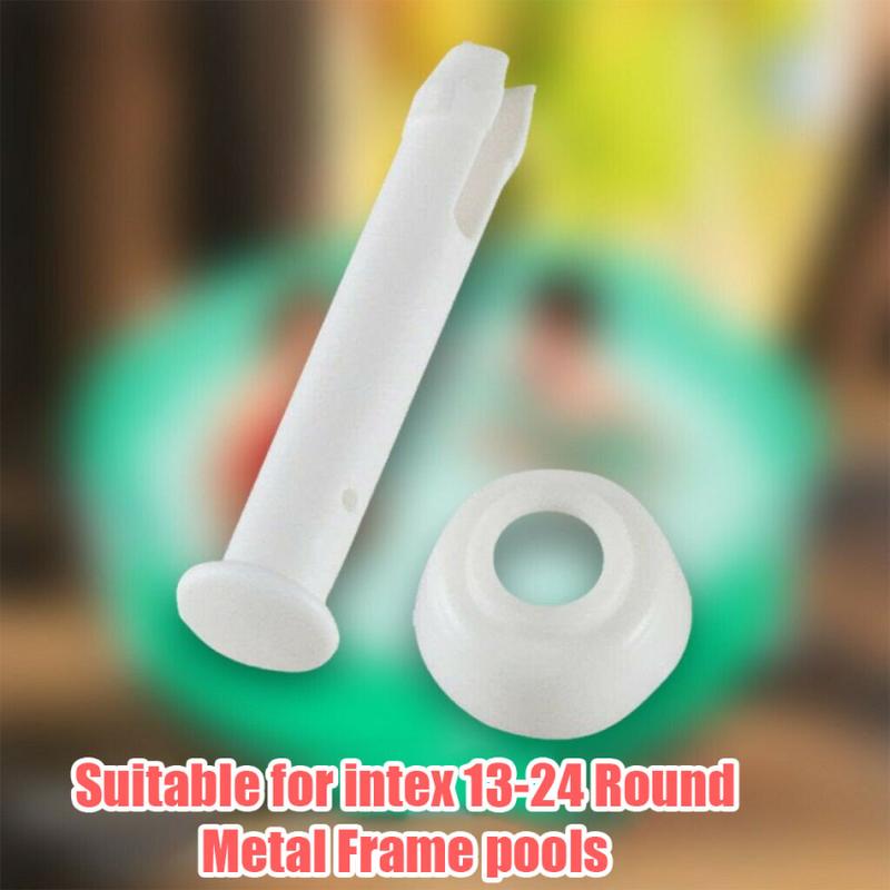 12/24 Pcs Plastic Pool Joint Pins Extra Rubber Seals Pool Replacement Parts Pool Accessories Cap Swimming Parts Cap Tools 4