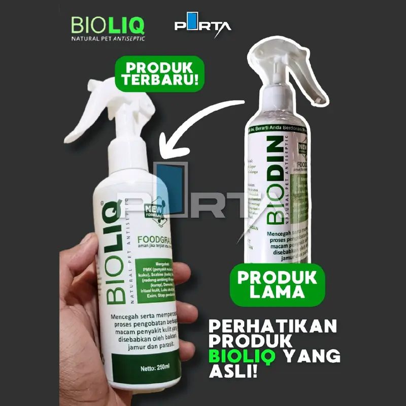 BIOLIQ 250ml OBAT SAPI PMK SAPI GAK MAU MAKAN PENYAKIT MULUT DAN KUKU IRITASI KULIT SCABIES 0