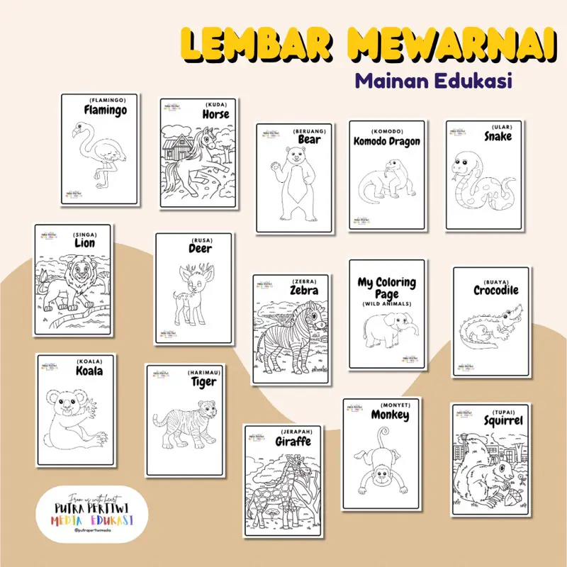 Lembar Kerja Anak Mewarnai
