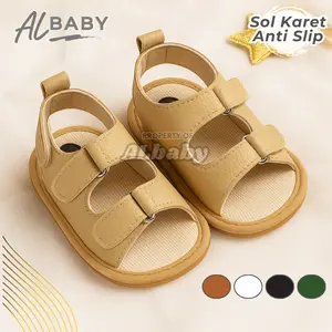 ALbaby Sandal Bayi Prewalker Anti Slip Sol Karet Laki-Laki Perempuan Nyaman Ringan Usia 0–12 Bulan