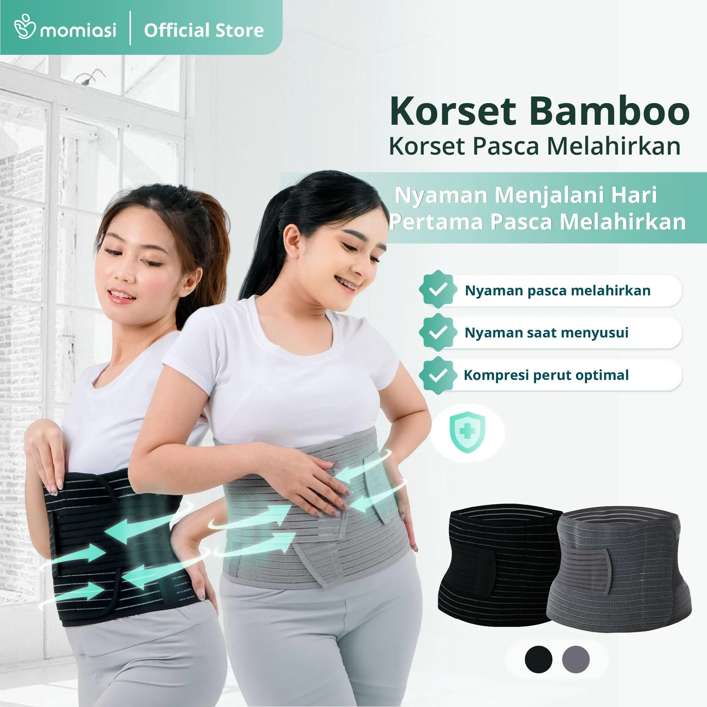 [ BEST SELLER ] Momiasi - Korset Postpartum Bamboo