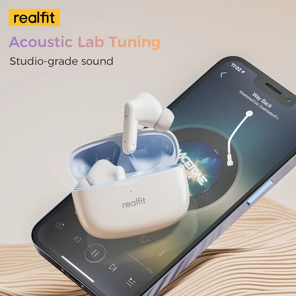 Tai nghe Bluetooth, Realfit F3 ANC, với Khử tiếng ồn -38dB, Chế độ trò chơi, Độ trễ thấp | BigBuy360 - bigbuy360.vn