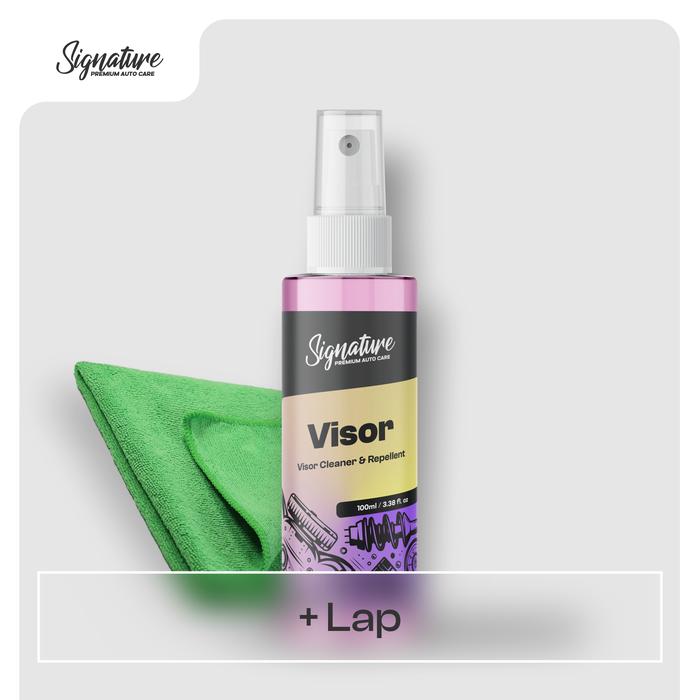 Gambar VISOR Pembersih Visor Helm Motor Anti Air - Pelapis Coating Visor Clear / Smoke / Iridum Cleaner & Repellent Hydrophobic | Signature Auto Care - Produk Saja dari Signature Auto Care Kota Semarang 3 Tokopedia