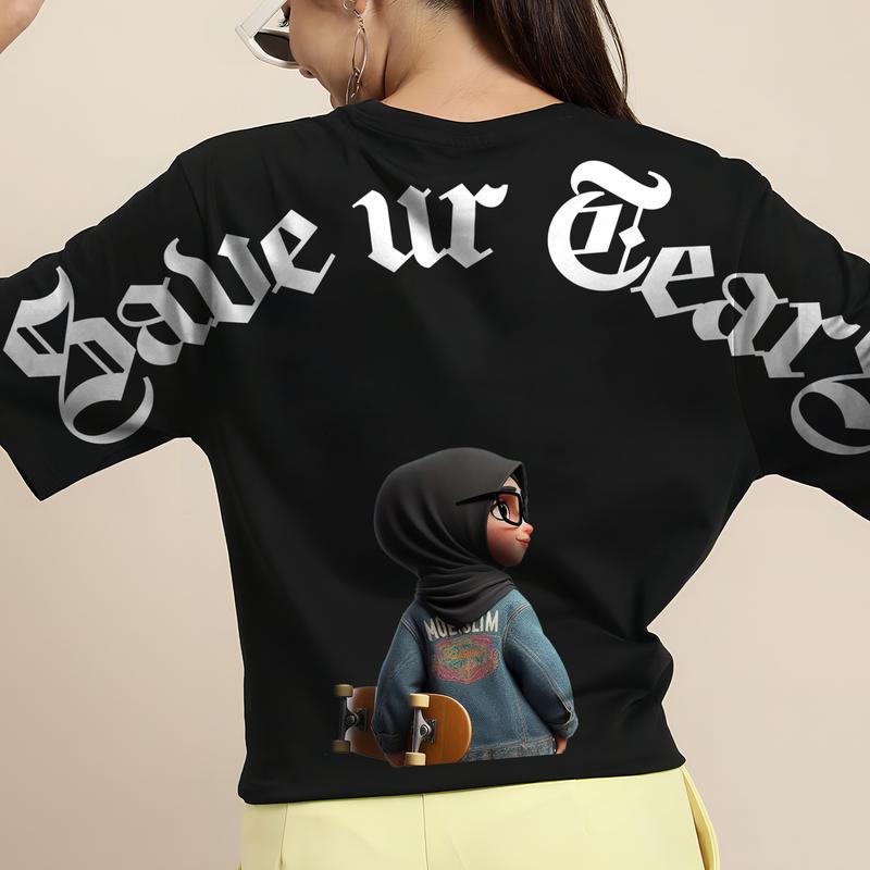 (REKOMENDASI) BISALO-136 Kaos Pria Wanita motif "SAVE UR TEARS" Bahan katun combed Digital Printing Kaos Distro Combed Atas Printing - pakaian wanita - pakaian pria - baju pria - atasan wanita pria - kaos oversize 2