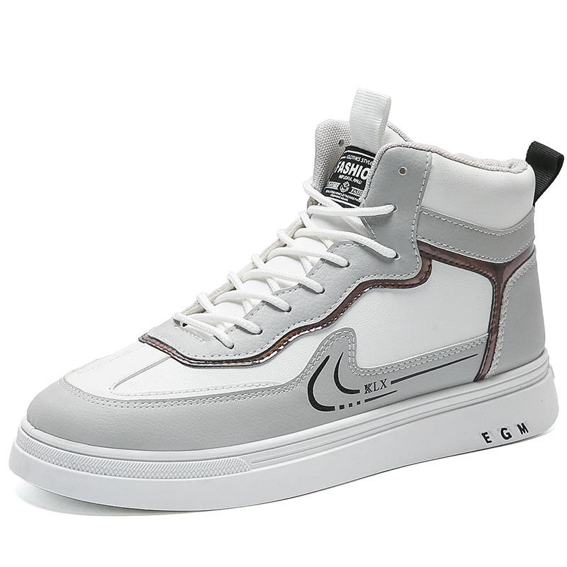 Autumn and Winter 2023 Men's High top Board Shoes Air Force One Korean Fashion Student Casual Sneakers AJ Fashion Men's Shoes 4