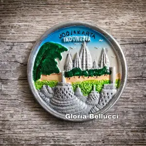 souvenir candi borobudur tempelan magnet kulkas yogyakarta jogja indonesia magelang