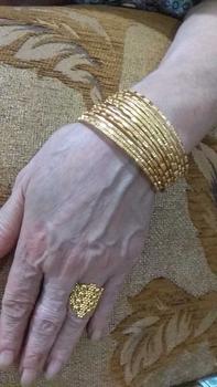 Product Review of gelang kroncong set 12 motip bambu 6 motip cantik maret edisi eid mubarok mewah Emas Gold from ** 0
