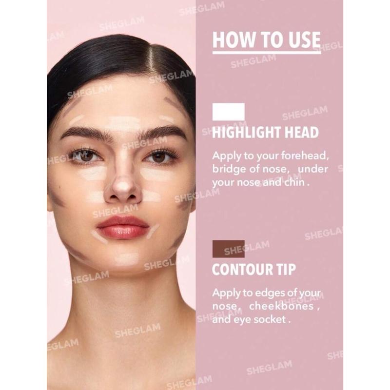 SHEGLAM Fine Line 2-in-1 Nose Contour and Highlight Pen 2
