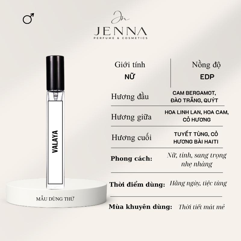  JENNA  Nước hoa VALAYA cao cấp 2023 quyến rũ sang chảnh cho nữ 