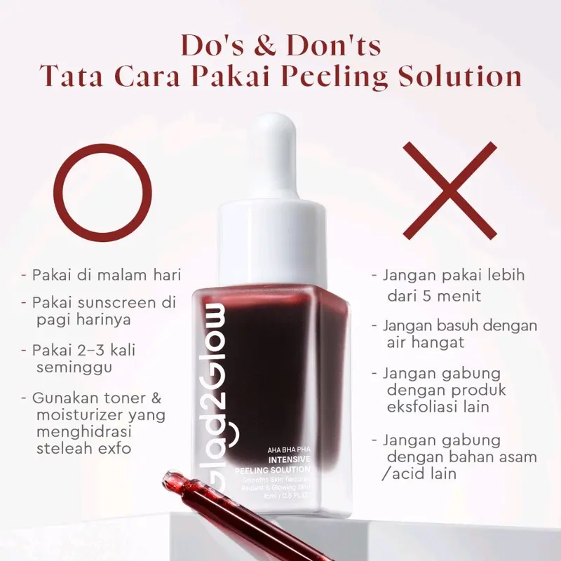 LANGSUNG KIRIM GLAD2GLOW PEELING SERUM | GLAD2GLOW AHA BHA PHA INTENSIVE PEELING SOLUTION 2