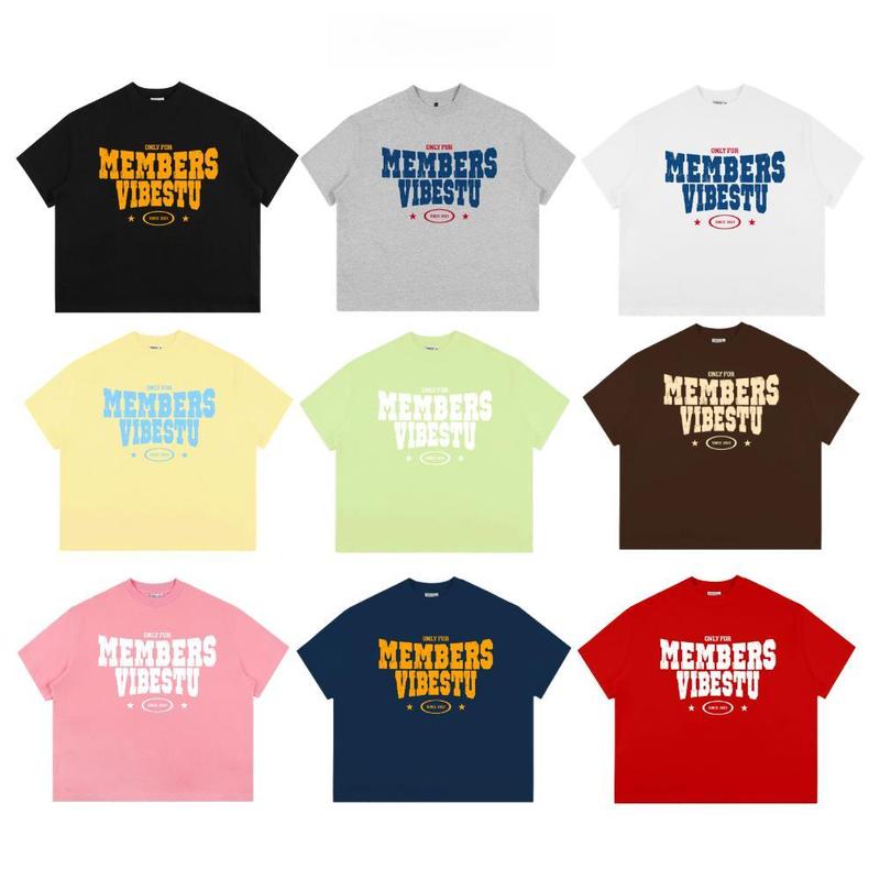 Áo Thun Local Brand VIBESTU "Only Members" Áo Thun Boxy Form Rộng Unisex streetwear   thoitrang len xuhuong aothun retrotshirt trường hợp sale vuix uyent et
