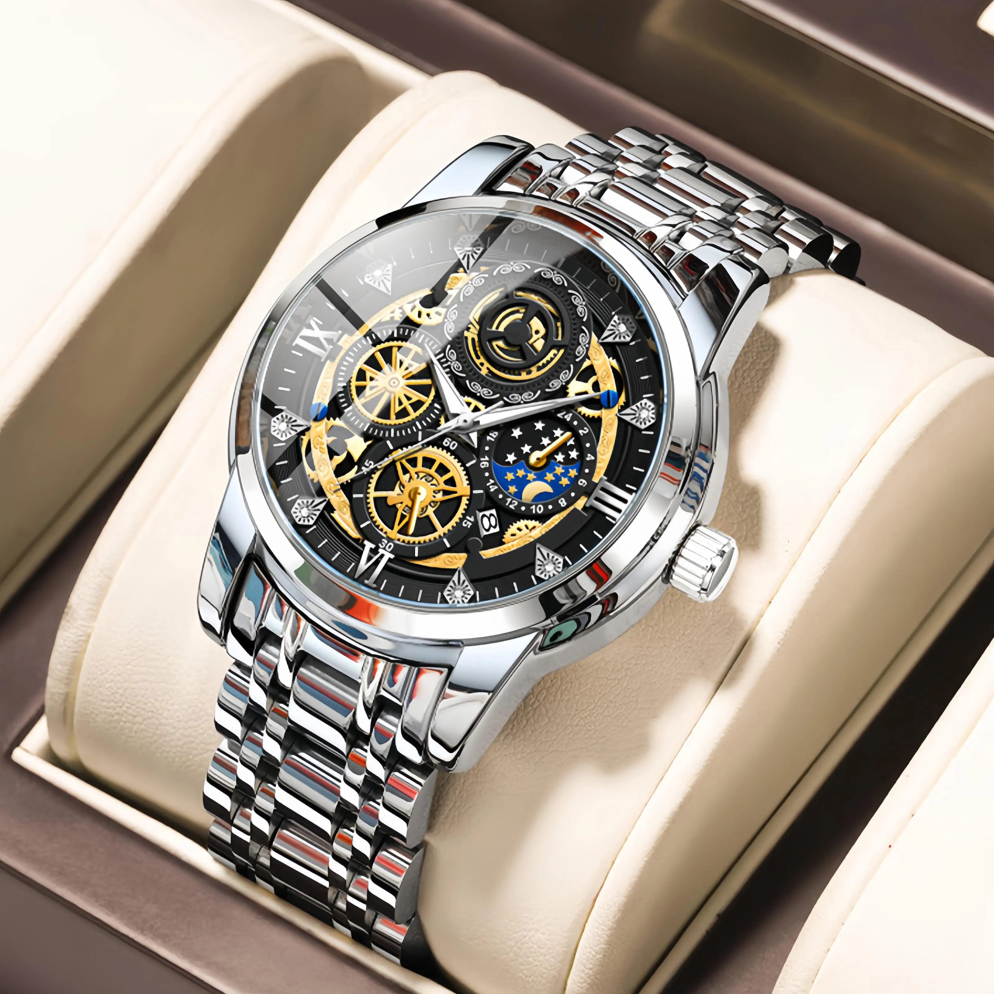 COD AIYISHI Jam Tangan Mewah Terbaru Tahan Air Men Watch Kalender Aktif BISA COD-2369 COD AIYISHI Jam Tangan Mewah Terbaru Tahan Air Men Watch Kalender Aktif BISA COD-2369