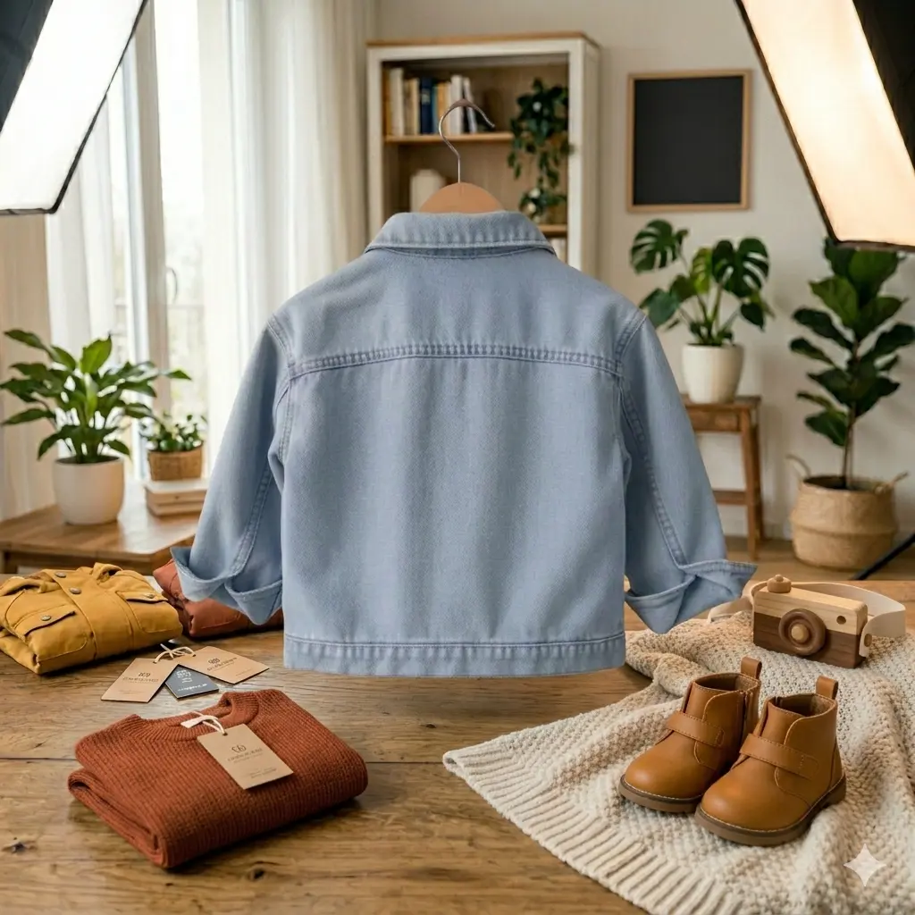 jaket viral anak usia 1-12th gambar 3D Denim Fashion Cewek Jeans jaket viral anak usia 1-12th gambar 3D Denim Fashion Cewek Jeans