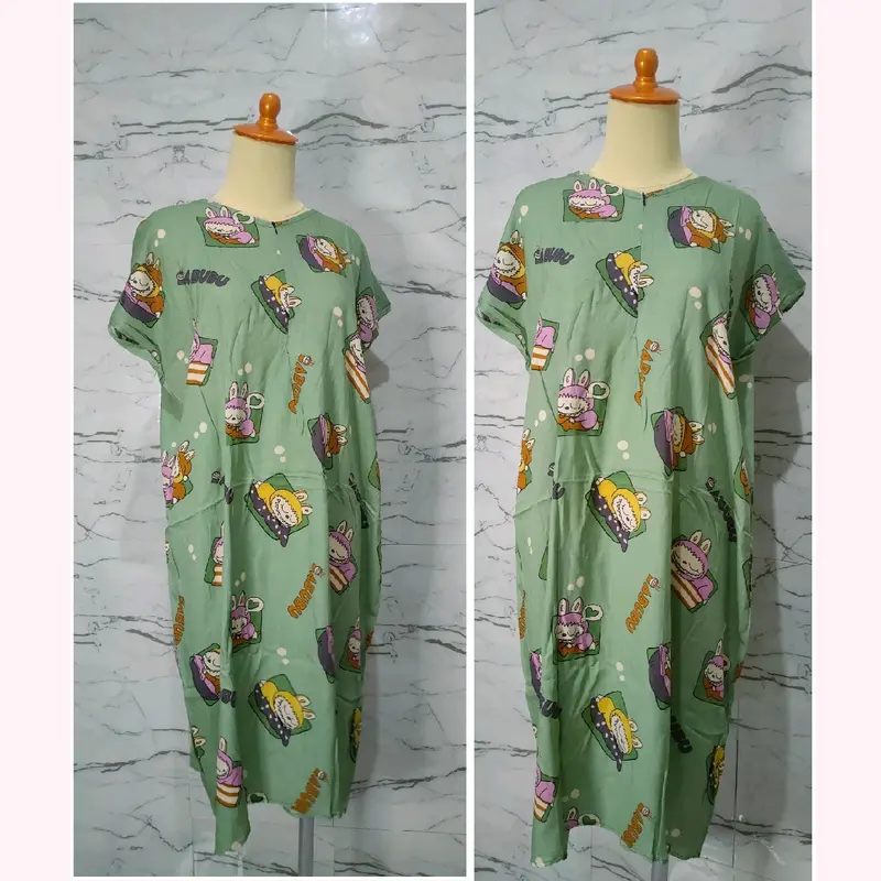 Daster motif bahan Rayon premium LD 115-120 PB 100 - Busui 3