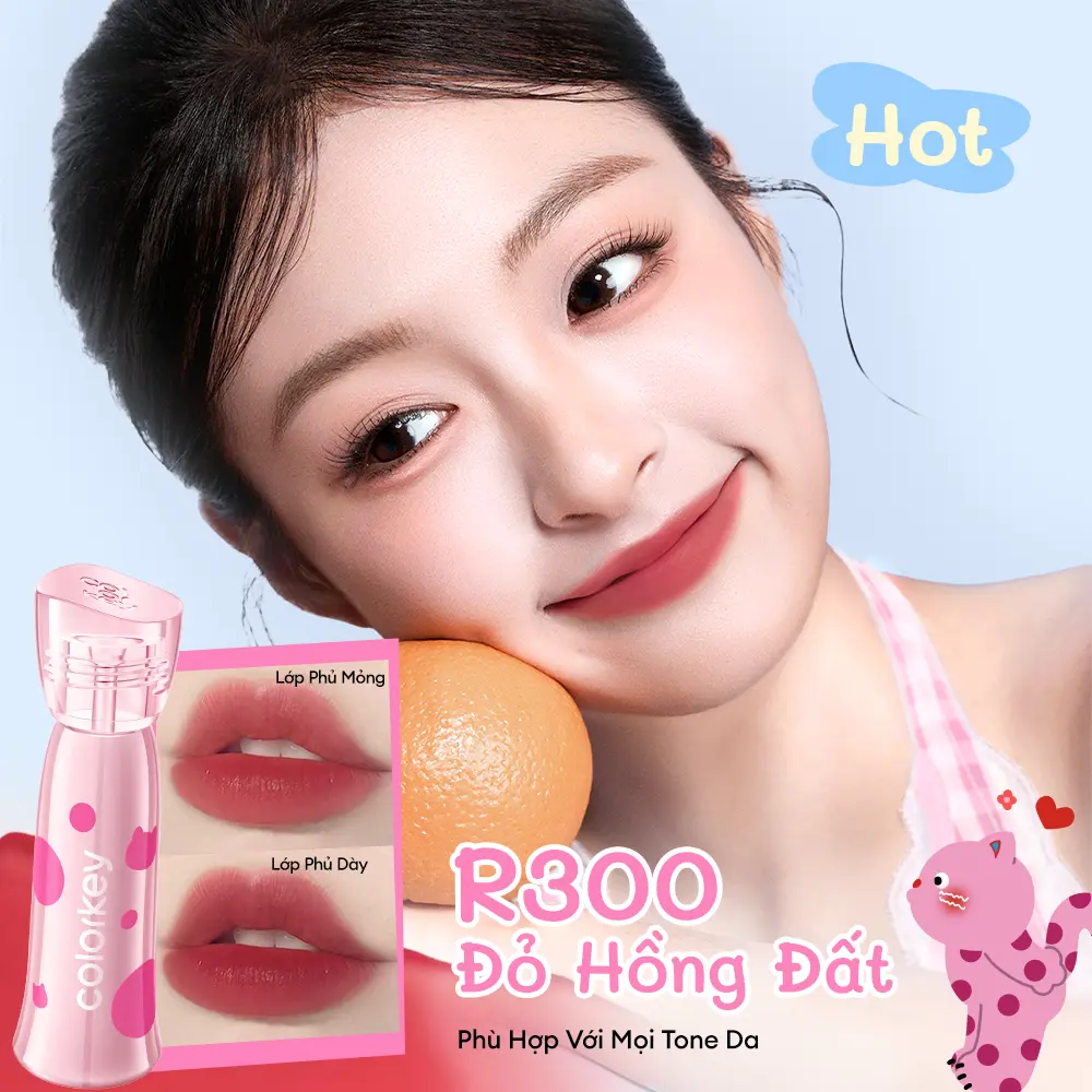 [PHIÊN BẢN POKKY MAO] Son COLORKEY Soft Matte Water Tint Bản Nâng Cấp Bền Màu, Chất Son Ẩm Mịn Như Sương 2.5g | BigBuy360 - bigbuy360.vn