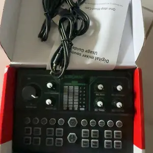 Siborie soundcard F996 Mixer Bluetooth sound card Audio USB External for phone PC Karaoke Keluarga