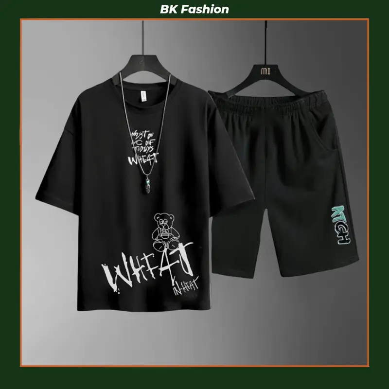 Bộ quần áo thể thao nam nữ WHFAT chất thun lạnh co giãn thấm hút mồ hôi tốt Menswear
